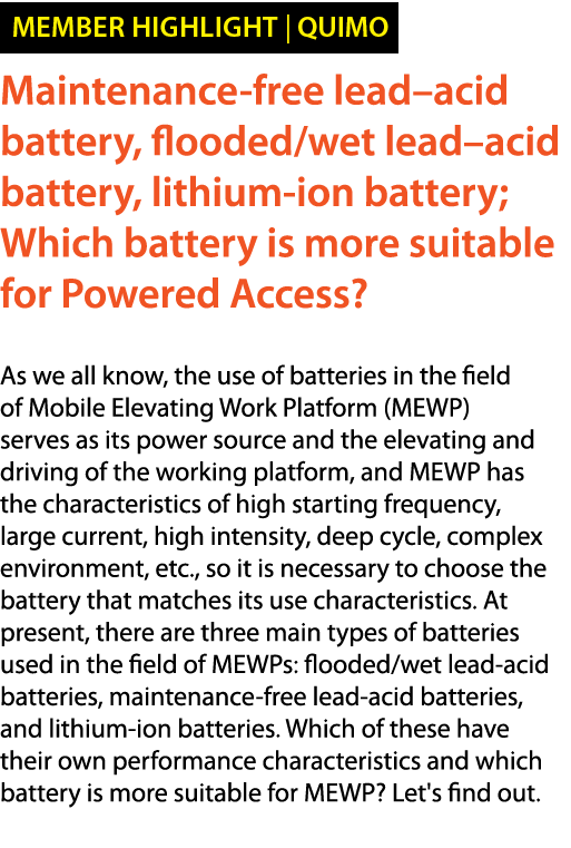 ￼ Maintenance free lead–acid battery, flooded/wet lead–acid battery, lithium ion battery; Which battery is more suita...
