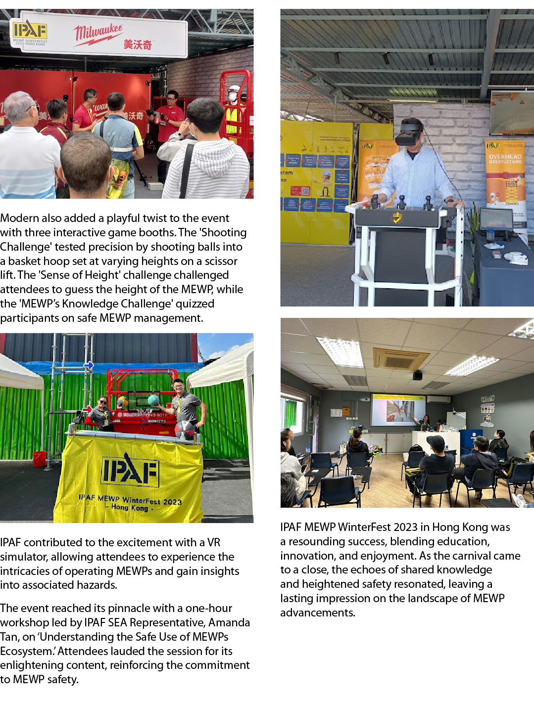 ￼ Modern also added a playful twist to the event with three interactive game booths. The 'Shooting Challenge' tested ...