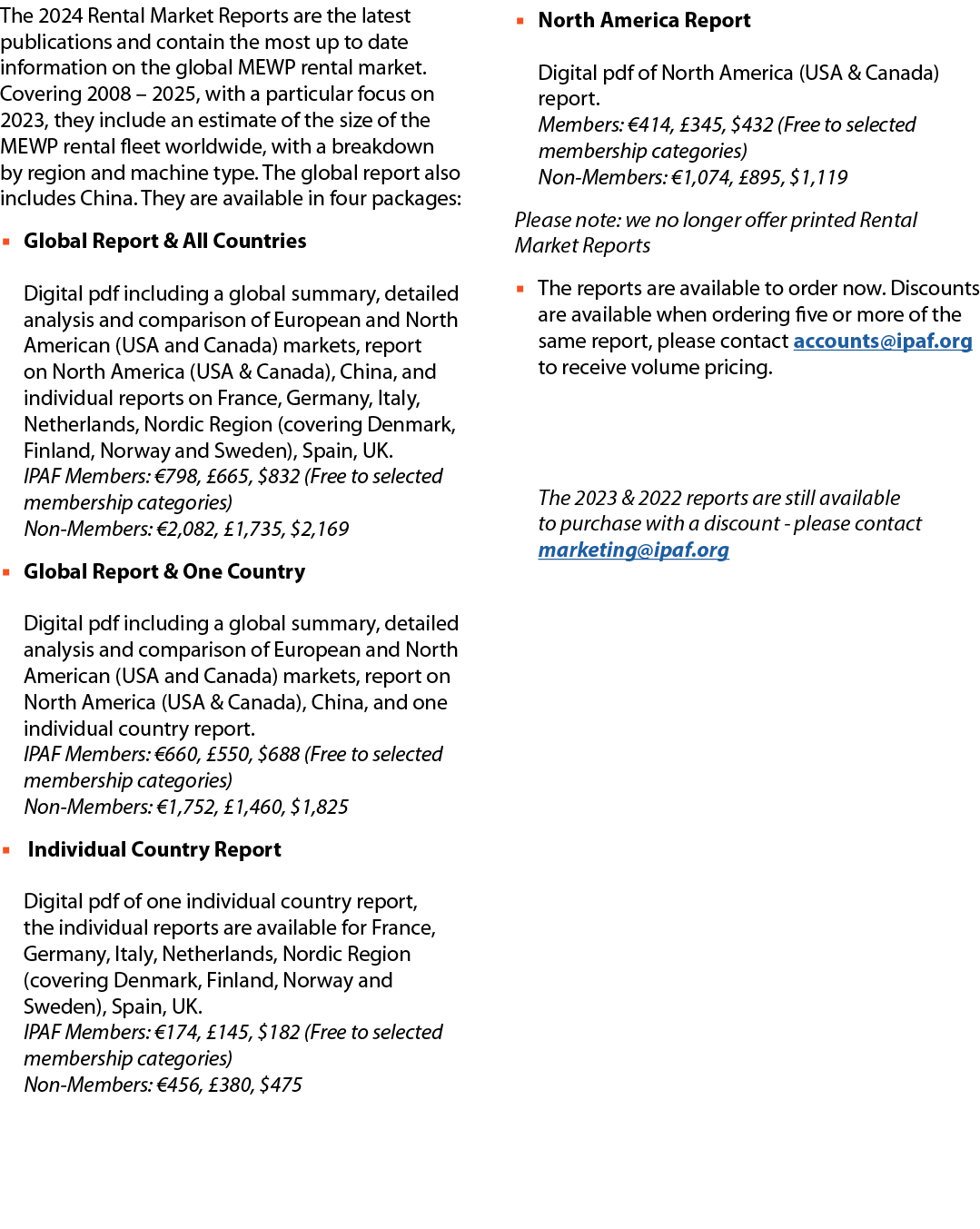 The 2024 Rental Market Reports are the latest publications and contain the most up to date information on the global ...