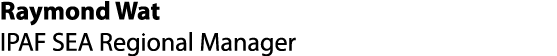 Raymond Wat IPAF SEA Regional Manager