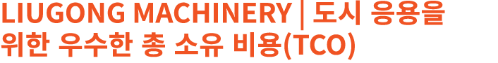 LiuGong Machinery | 도시 응용을 위한 우수한 총 소유 비용(TCO)
