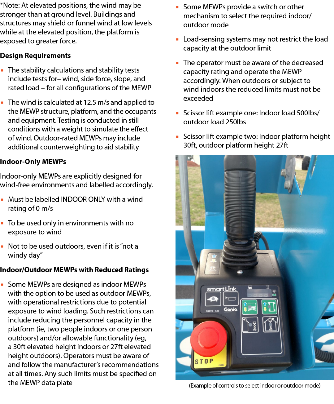 *Note: At elevated positions, the wind may be stronger than at ground level. Buildings and structures may shield or f...