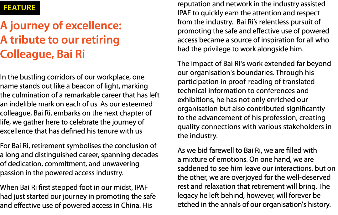 ￼ A journey of excellence: A tribute to our retiring Colleague, Bai Ri In the bustling corridors of our workplace, on...